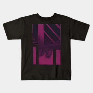 Nightmare Purple Cityscape Kids T-Shirt